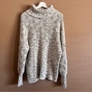 Aerie Oversized Cowl Neck Sweater with Chunky Ribbed Knit Size XS